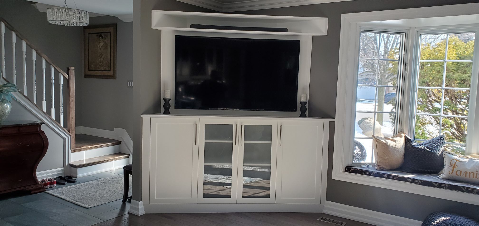 Modern Man Cave Custom Made by Space Age Closets in Toronto, ON